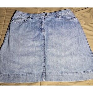 Talbots Women’s Size 12 Vintage Denim Skirt – Made in Hong Kong  Mid 90s/Y2K